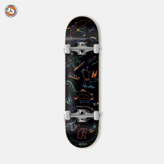 Скейтборд в сборе детский Footwork Dinos Black Mini 7.125